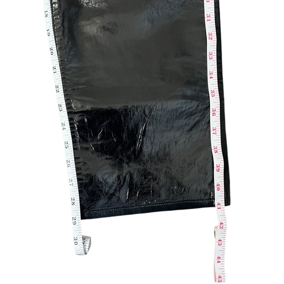 NWOT Agolde Black Recycled Leather Fitted 90's in Detox Pants - Size 29 - Picture 10 of 12